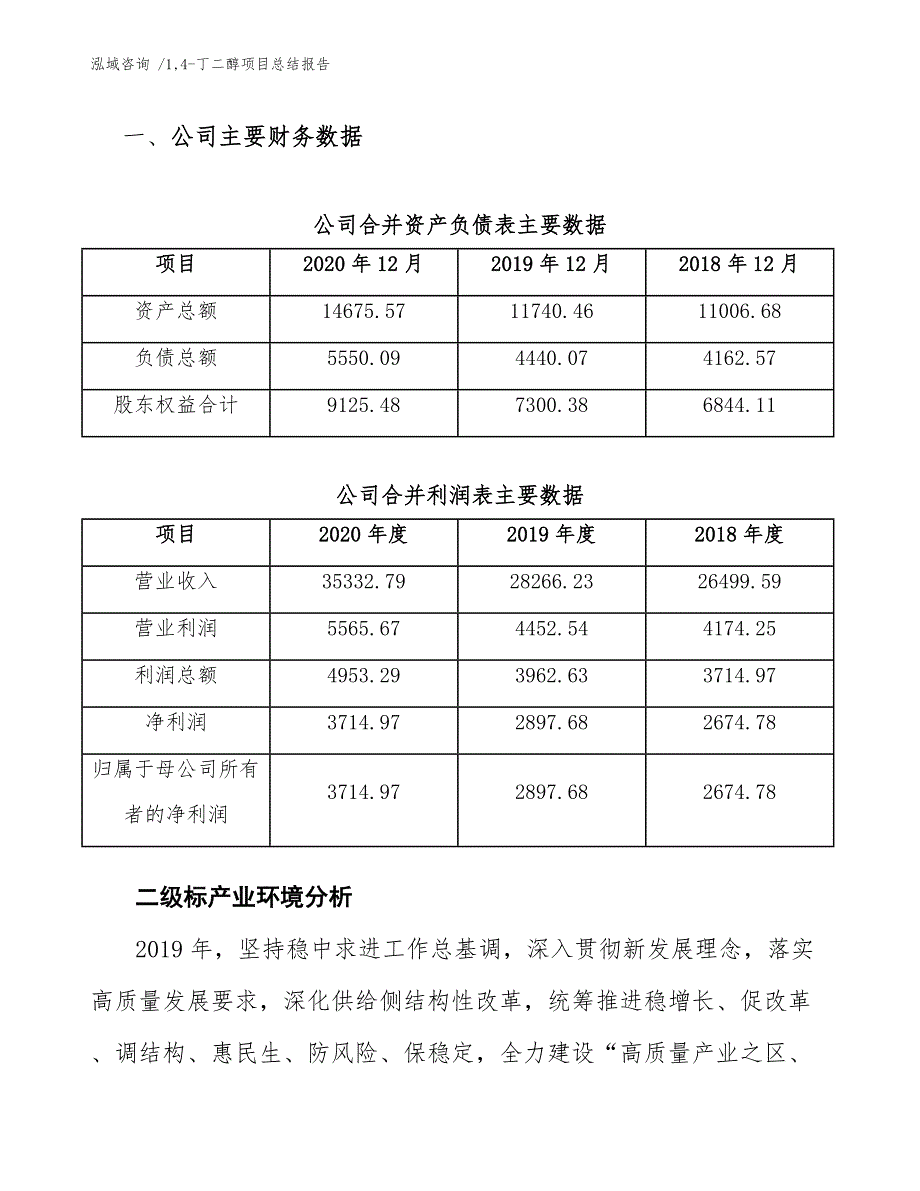 14-丁二醇项目总结报告-范文参考_第3页