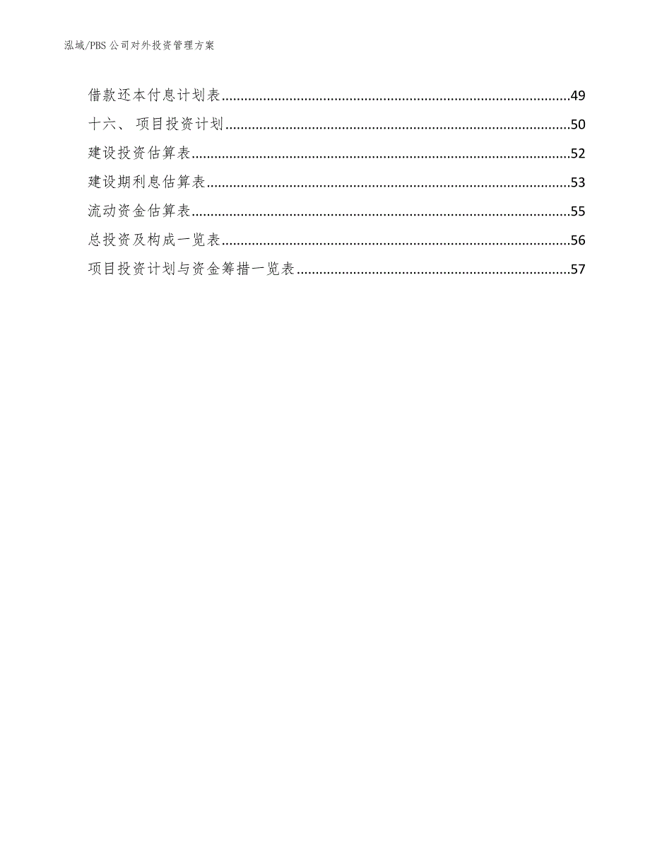 PBS公司对外投资管理方案【参考】_第2页