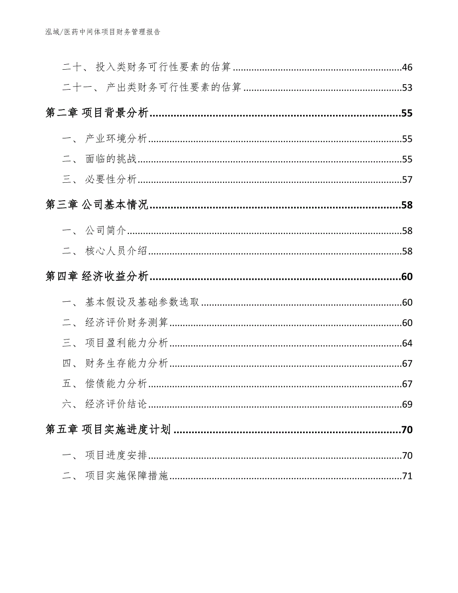 医药中间体项目财务管理报告【范文】_第3页