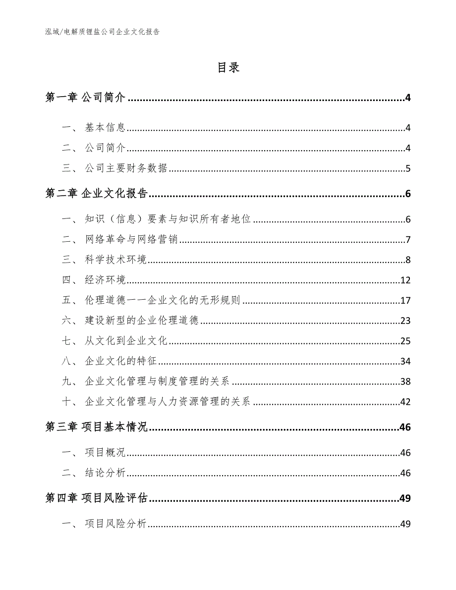 电解质锂盐公司企业文化报告_范文_第2页