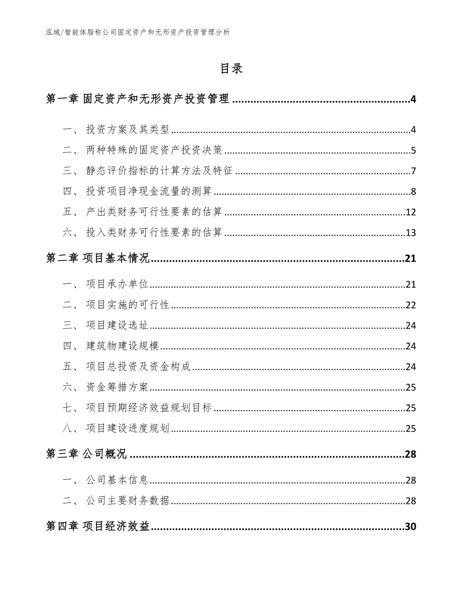 智能体脂称公司固定资产和无形资产投资管理分析（范文）_第2页