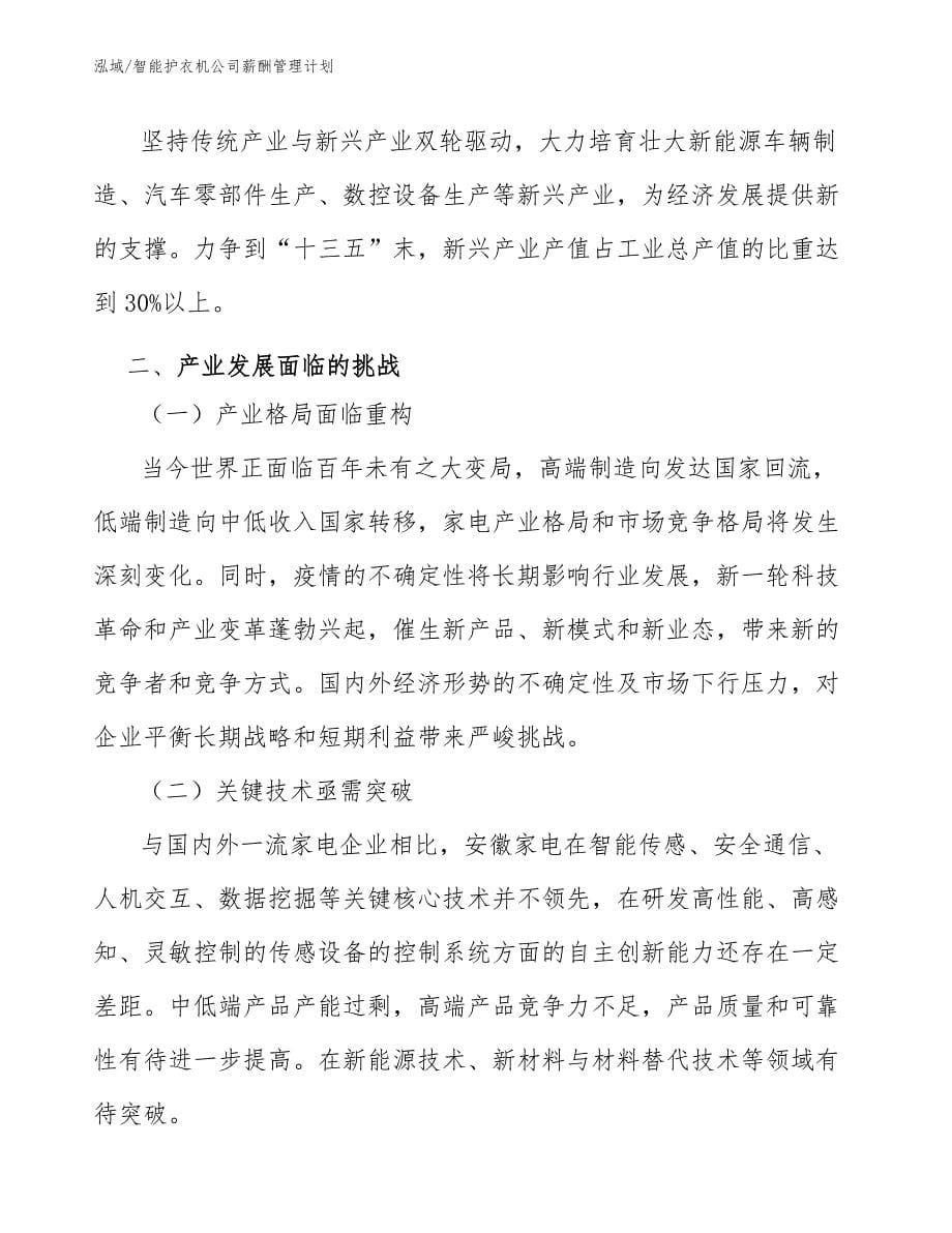 智能护衣机公司薪酬管理计划_第5页