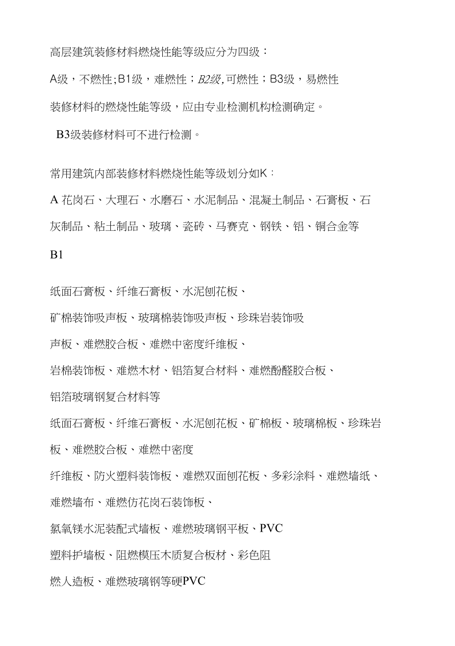 装修材料燃烧性能_第1页