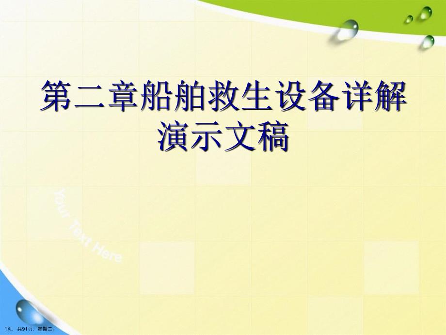 第二章船舶救生设备详解演示文稿_第1页