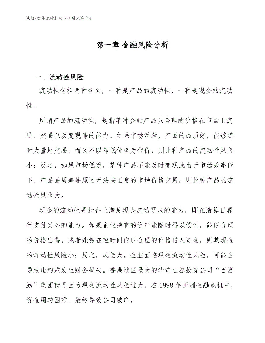 智能洗碗机项目金融风险分析_第4页