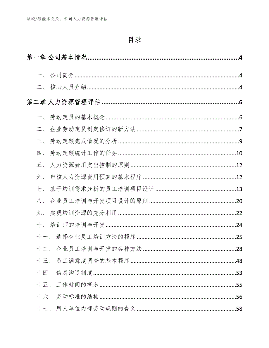 智能水龙头、公司人力资源管理评估_第2页