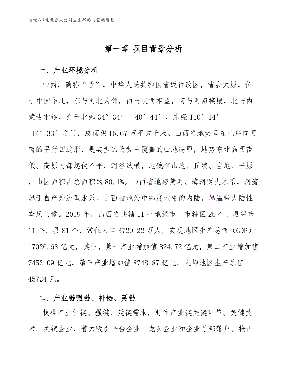 扫地机器人公司企业战略与营销管理_范文_第4页