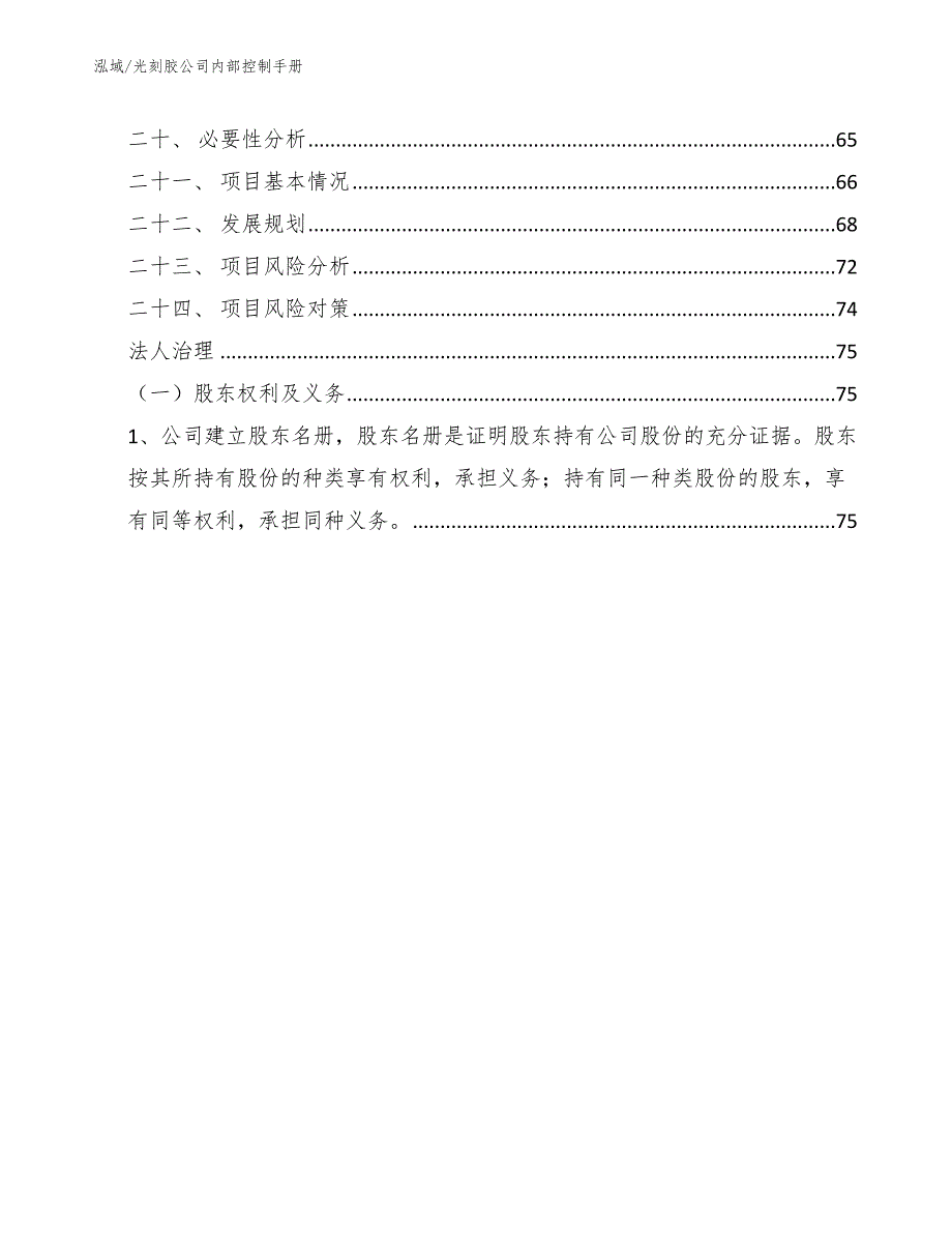 光刻胶公司内部控制手册（范文）_第2页