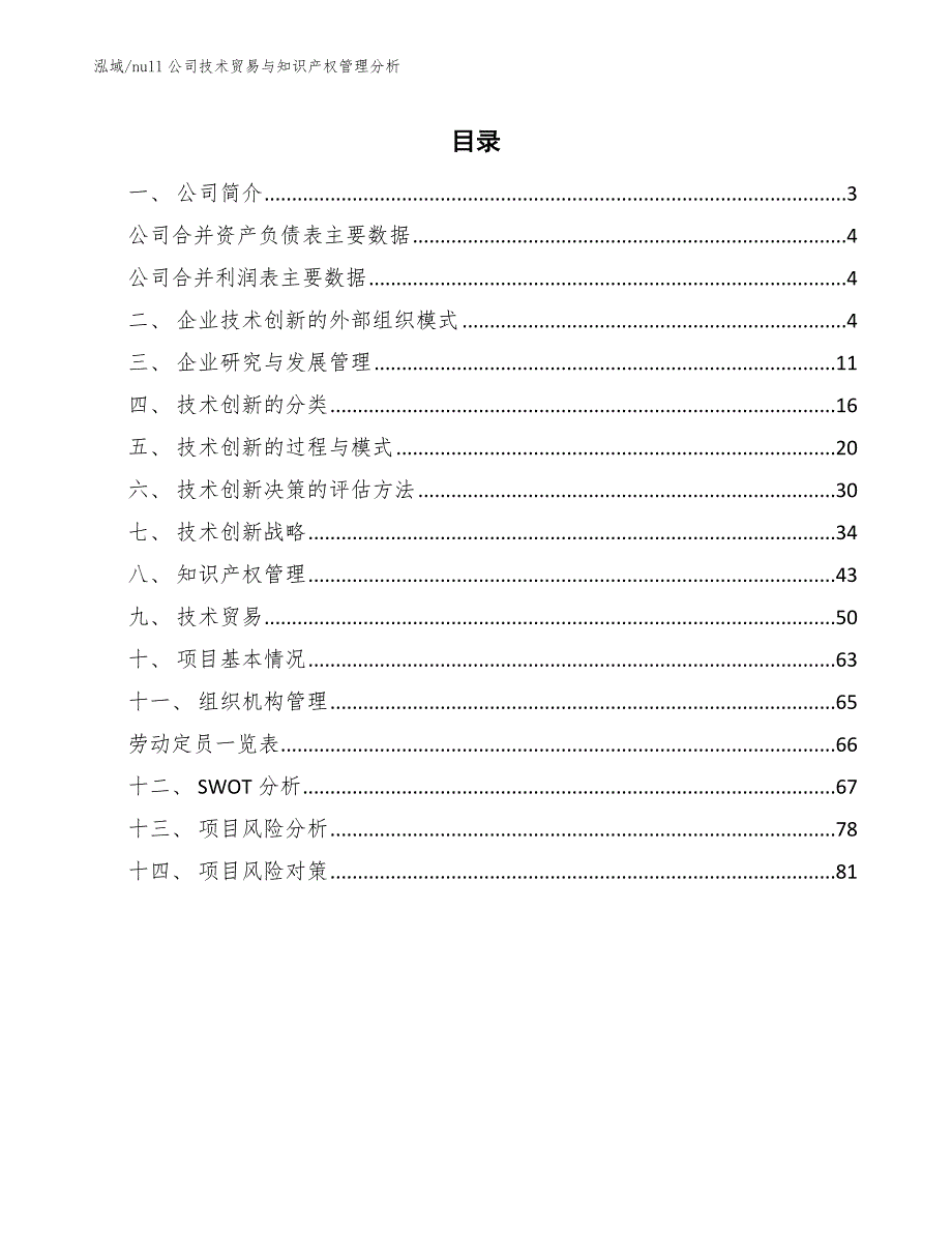 null公司技术贸易与知识产权管理分析（参考）_第2页