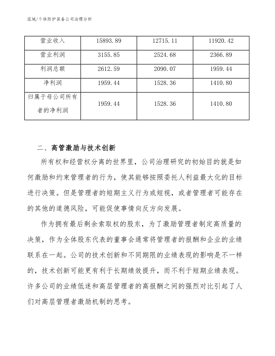 个体防护装备公司治理分析（范文）_第4页