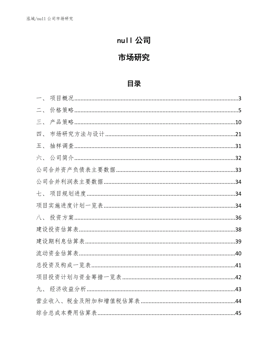 null公司市场研究【参考】_第1页