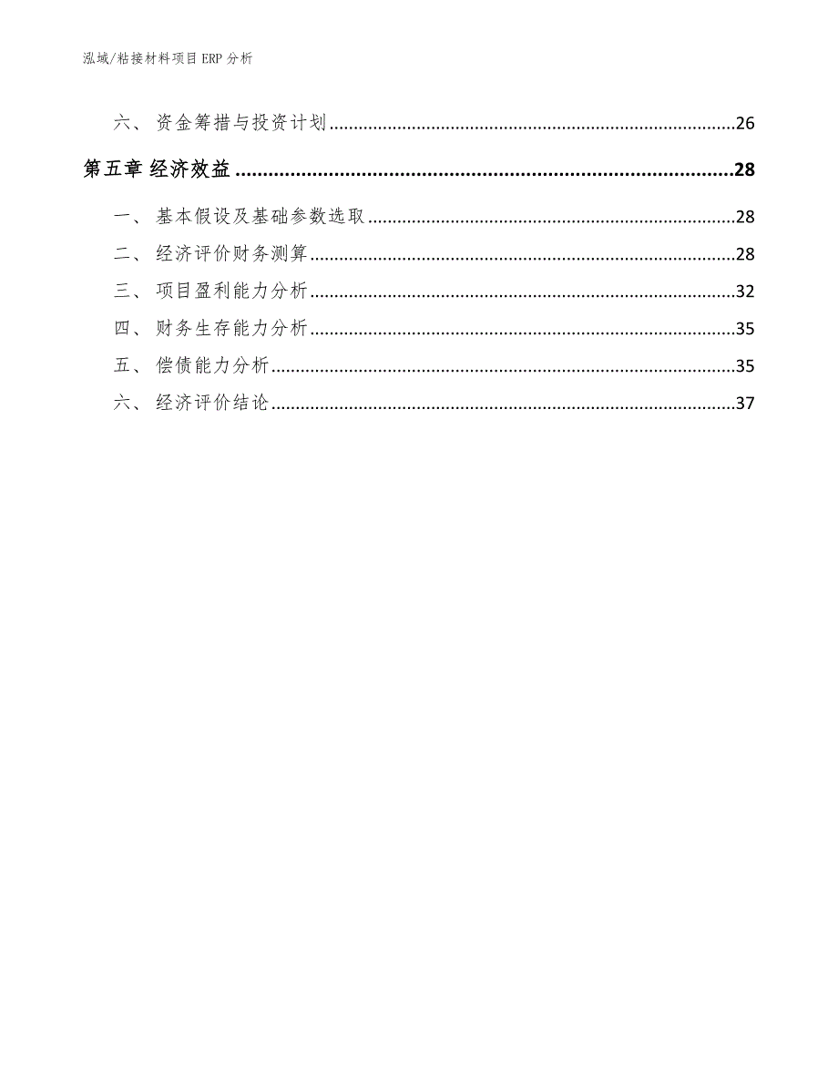 粘接材料项目ERP分析（范文）_第2页