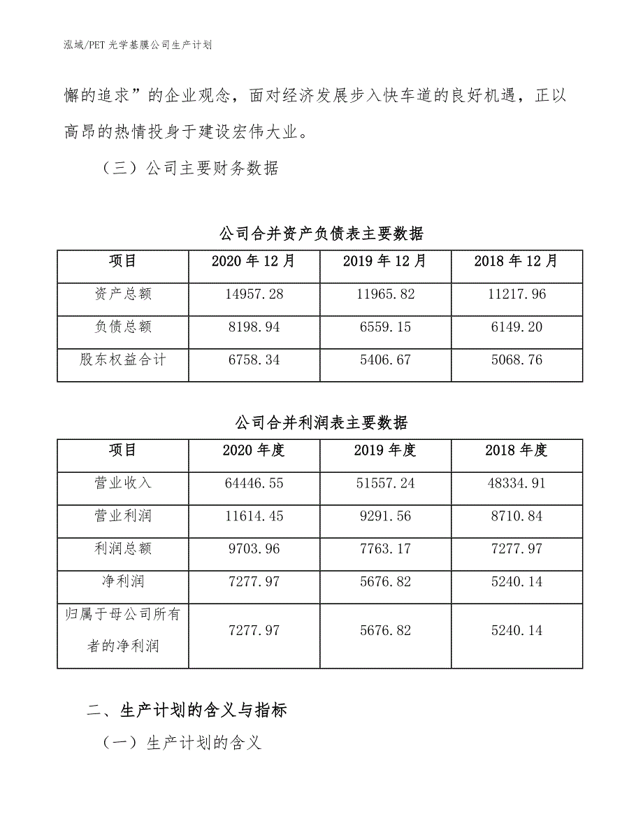 PET光学基膜公司生产计划_参考_第4页