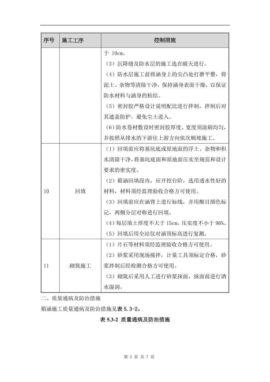 箱涵施工质量过程控制措施及质量通病应对措施_第5页