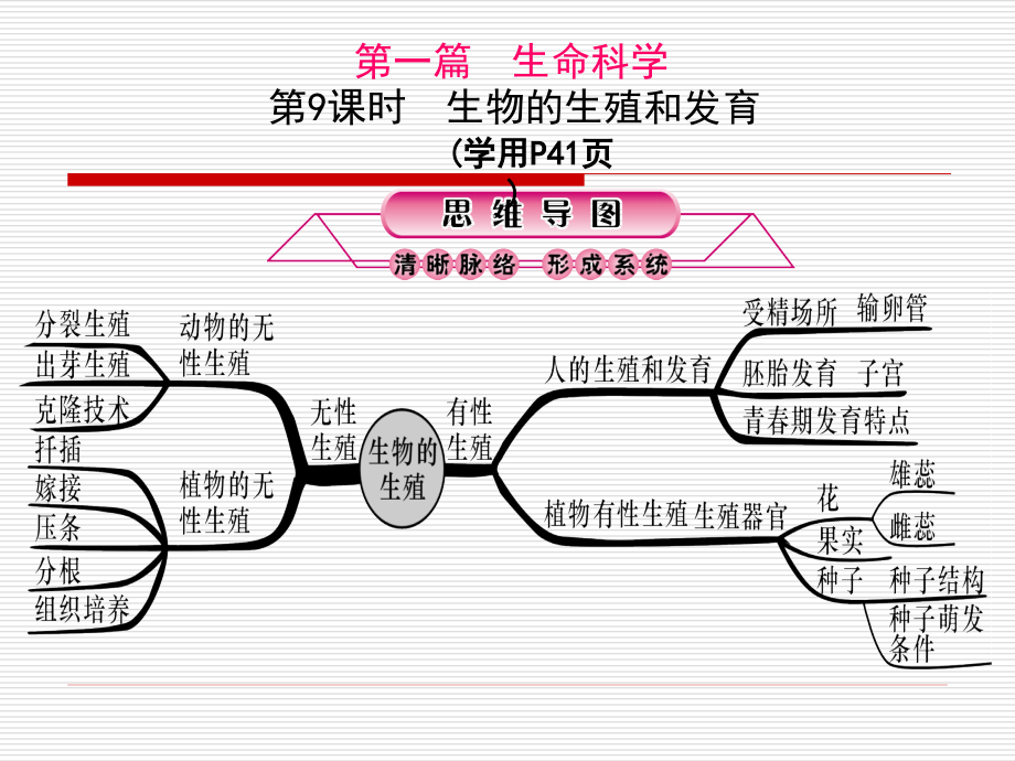 生命科学综合讲解篇课件第9课时　生物的生殖和发育.ppt_第1页