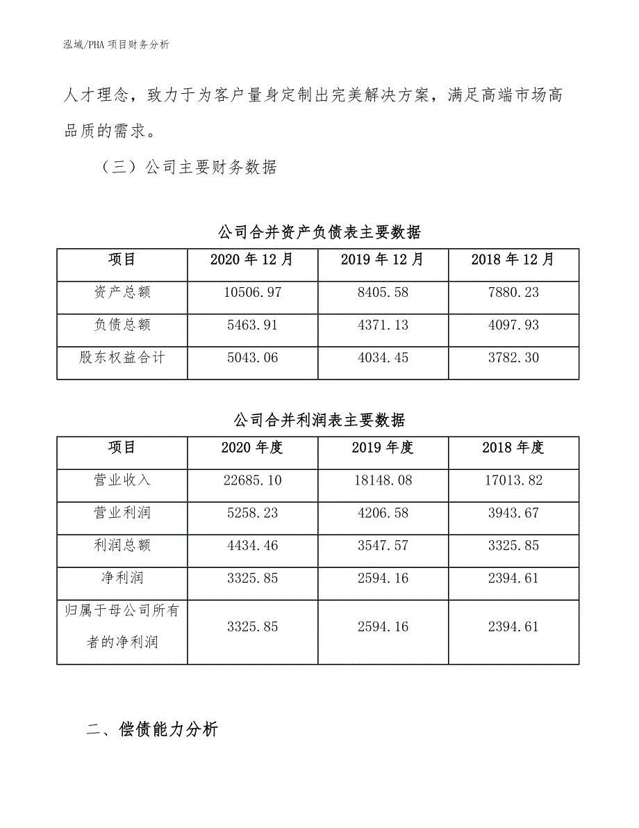 PHA项目财务分析（参考）_第4页