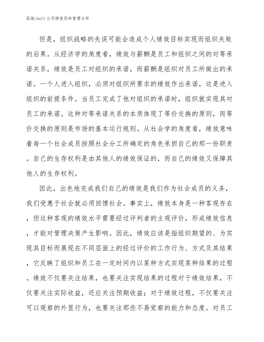 null公司绩效目标管理分析_第4页