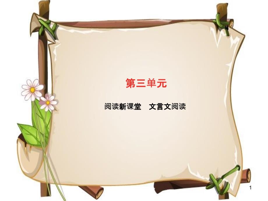 （广东专版）九年级语文上册 文言文阅读习题课件 新人教版_第1页