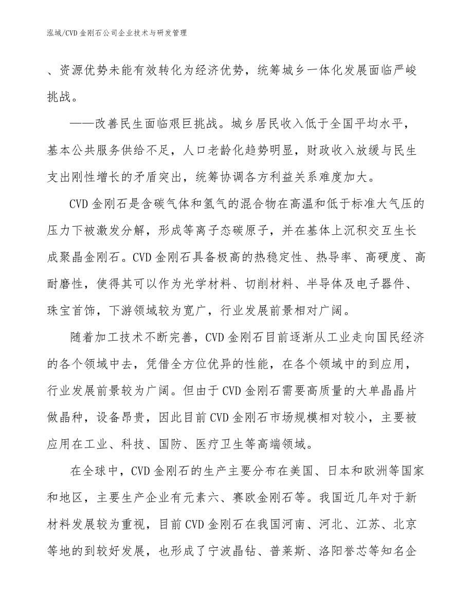 CVD金刚石公司企业技术与研发管理（参考）_第5页