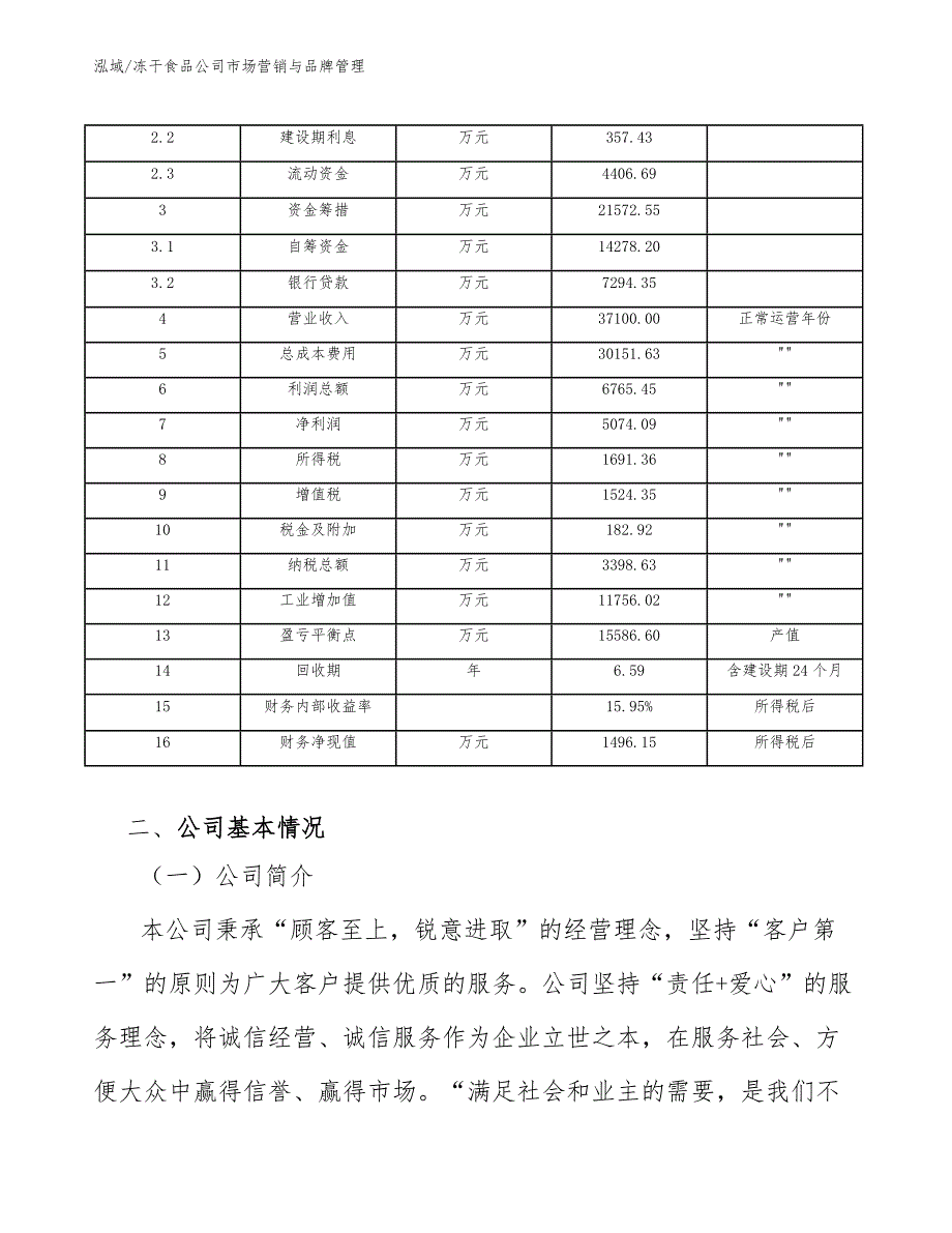 冻干食品公司市场营销与品牌管理_参考_第4页