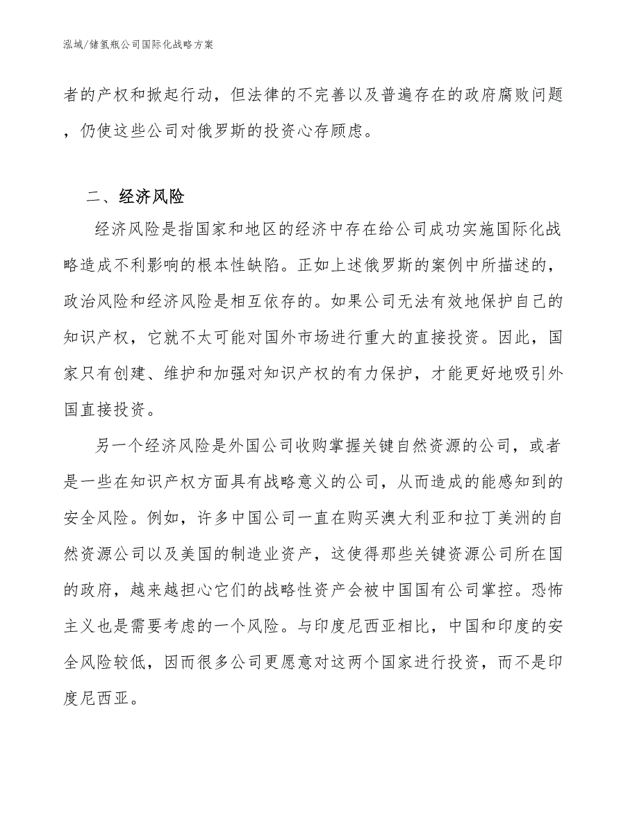 储氢瓶公司国际化战略方案（参考）_第4页