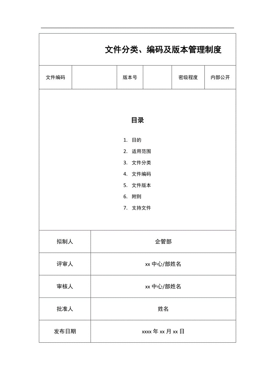 06-文件分类、编码及版本管理制度_第1页