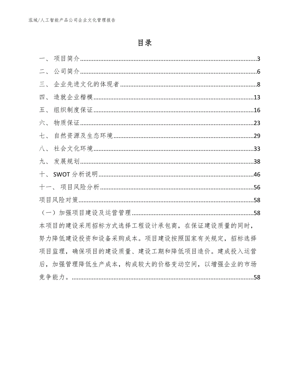 人工智能产品公司企业文化管理报告_范文_第2页