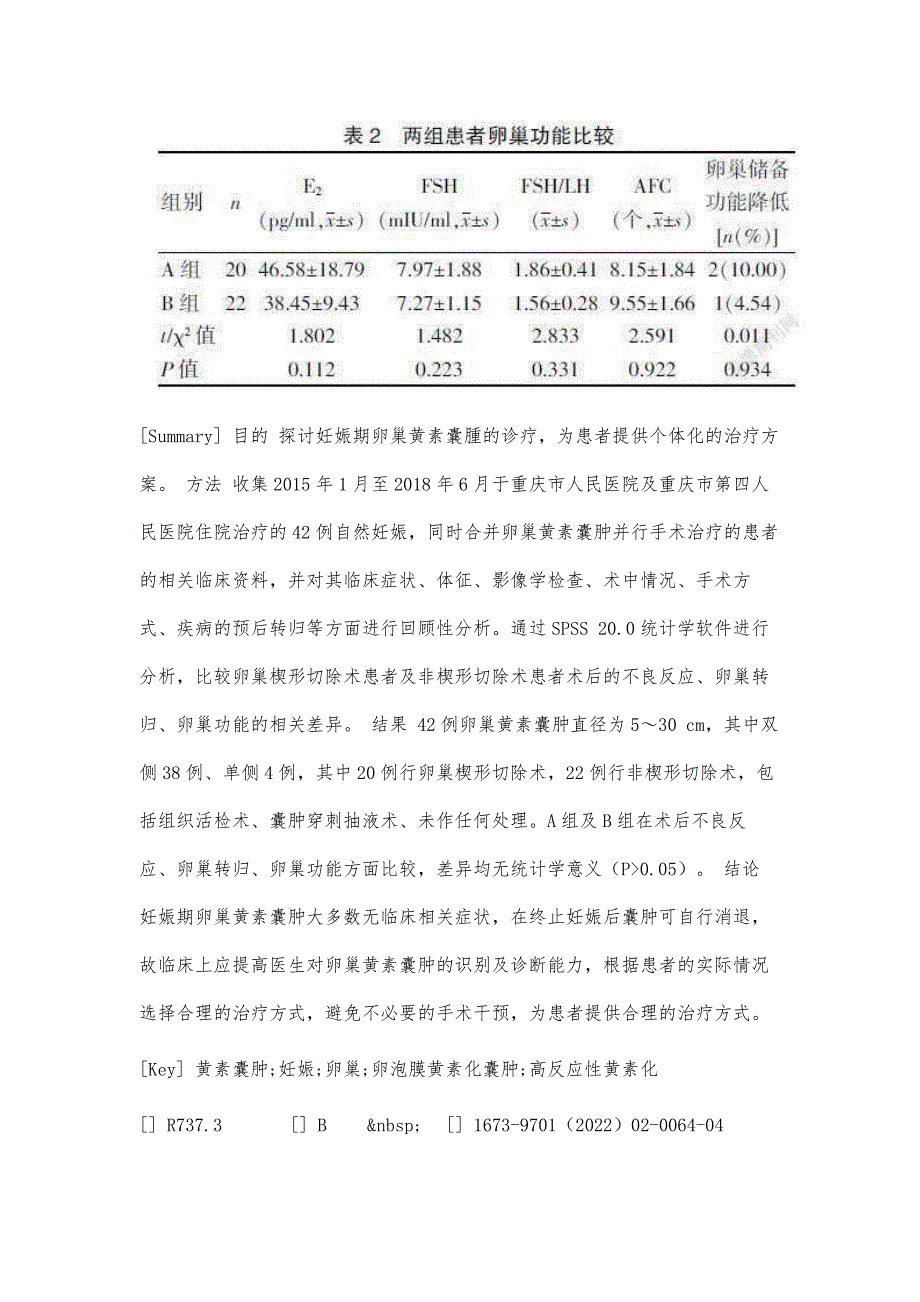 妊娠期卵巢黄素囊肿的临床分析_第4页