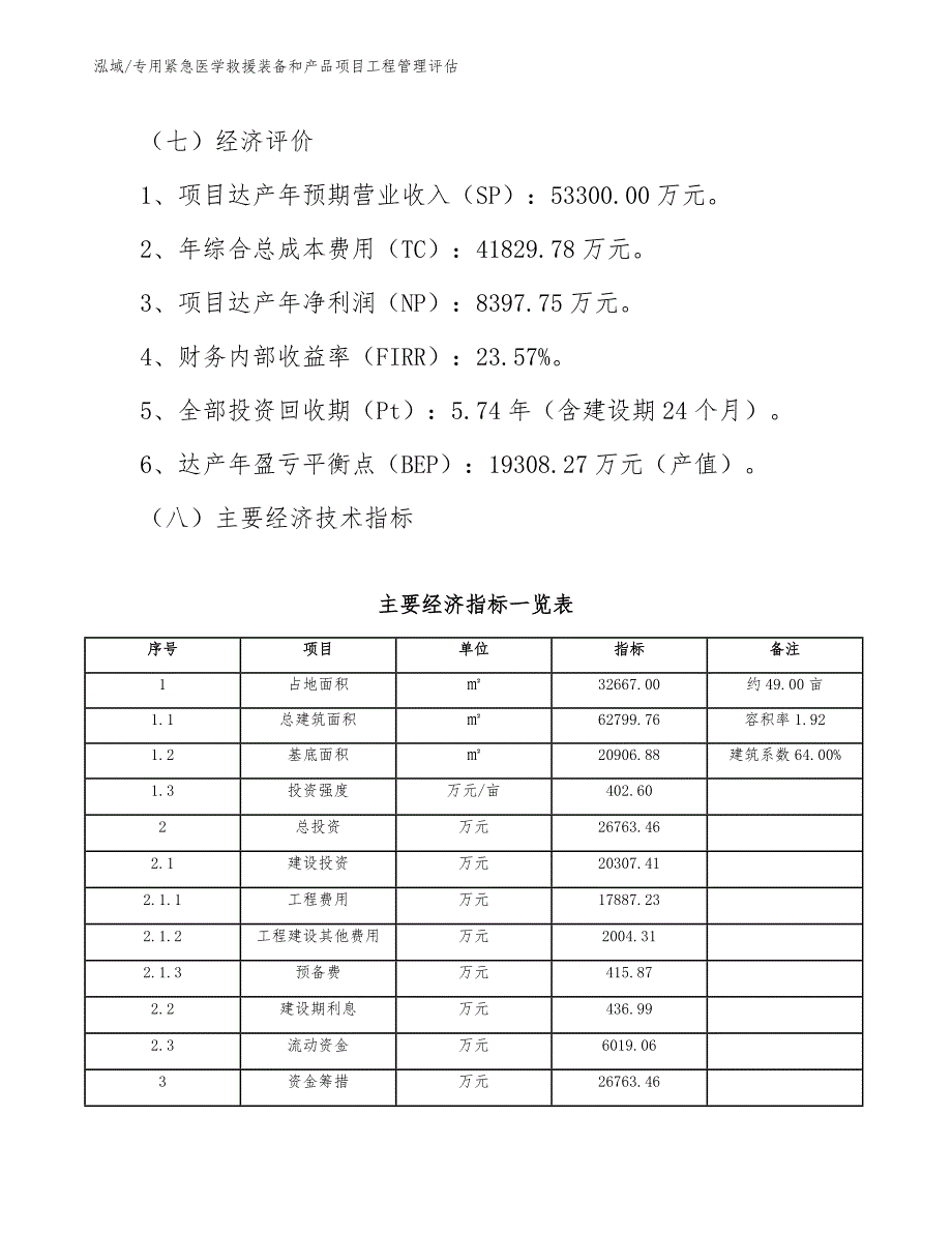 专用紧急医学救援装备和产品项目工程管理评估_参考_第4页