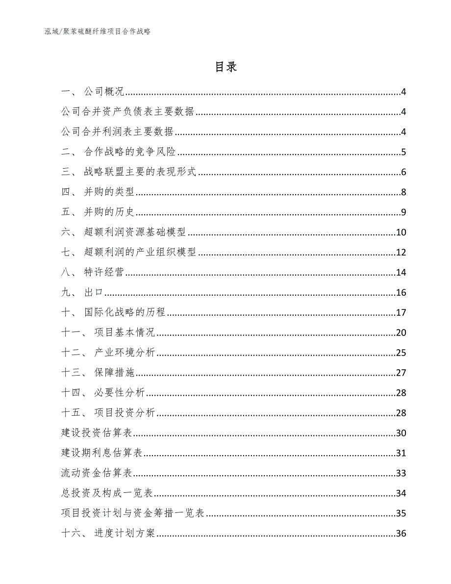 聚苯硫醚纤维项目合作战略（参考）_第2页