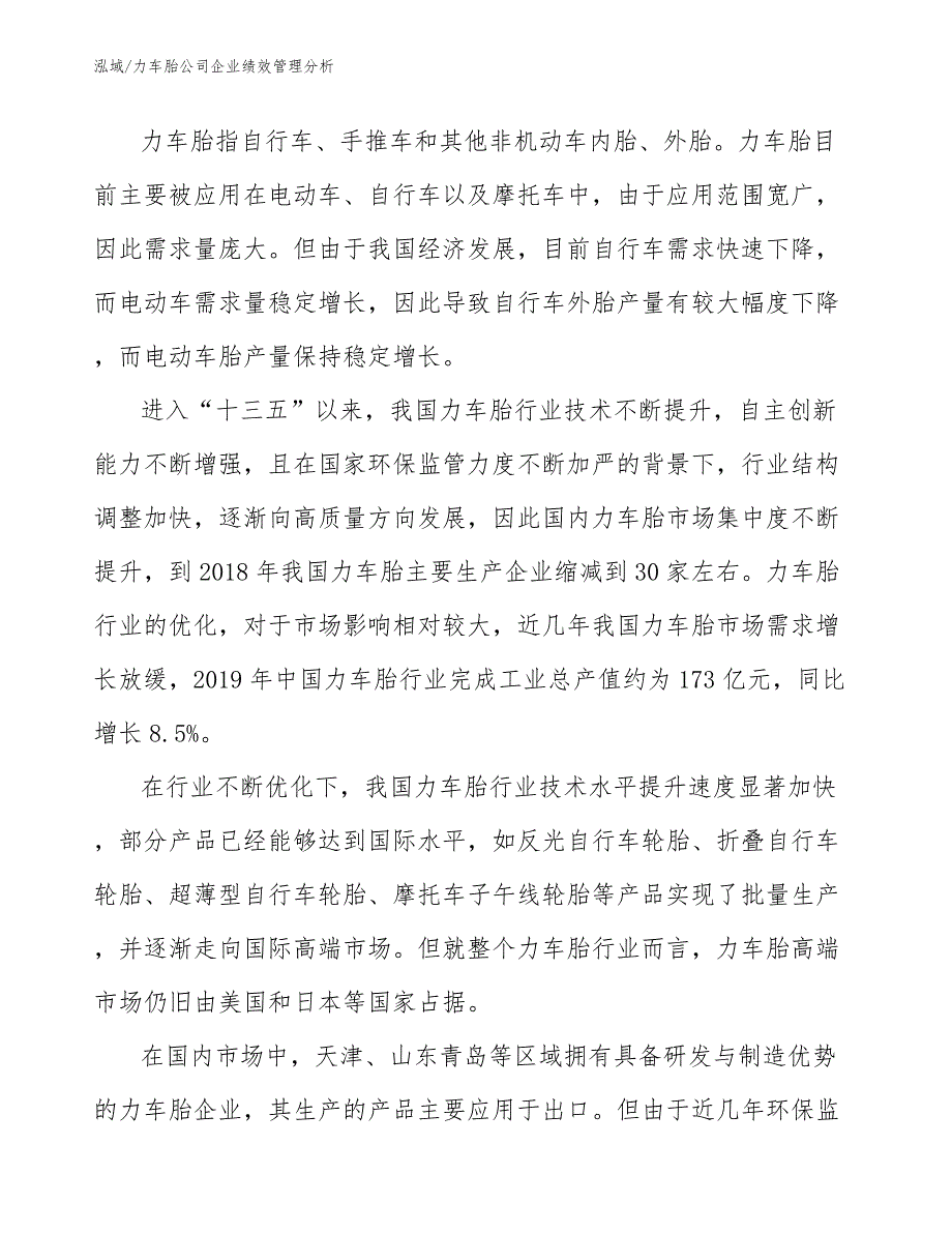 力车胎公司企业绩效管理分析_第3页