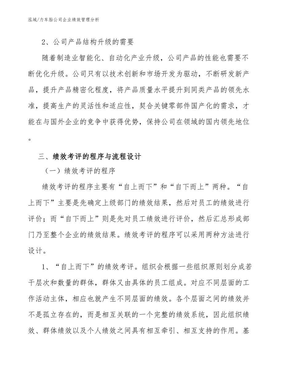 力车胎公司企业绩效管理分析_第5页