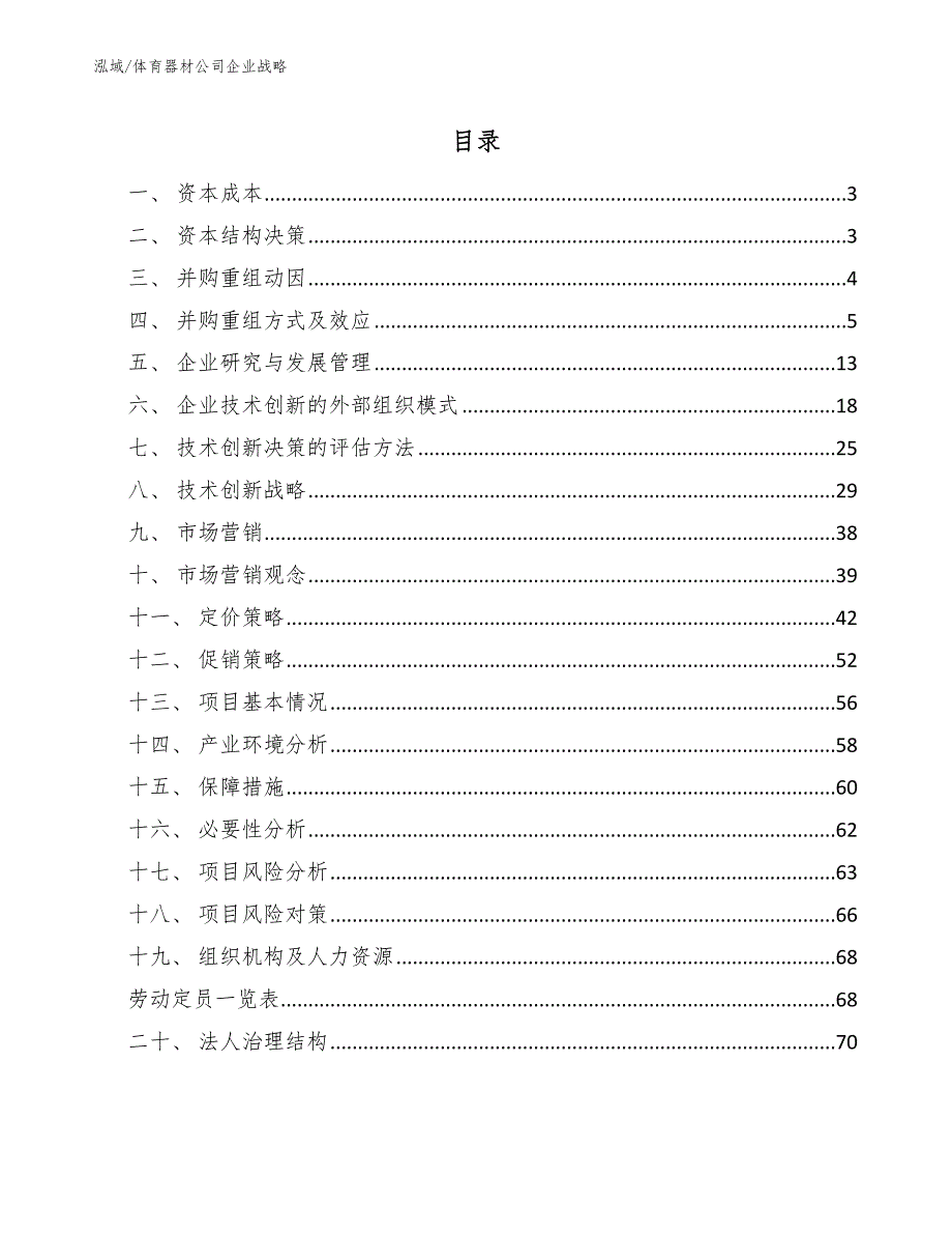 体育器材公司企业战略（参考）_第2页