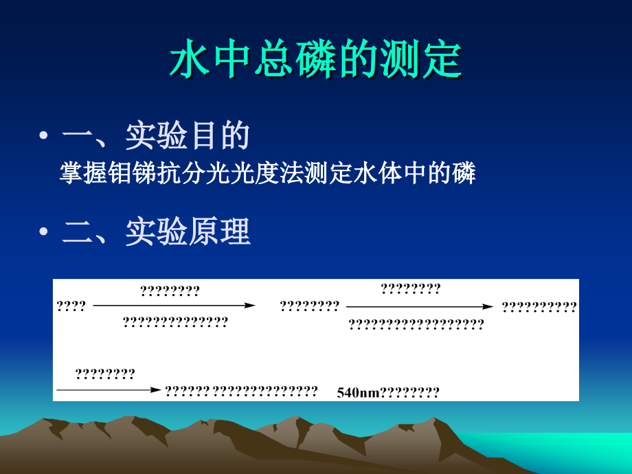 土壤农化实验 水体总磷_第1页