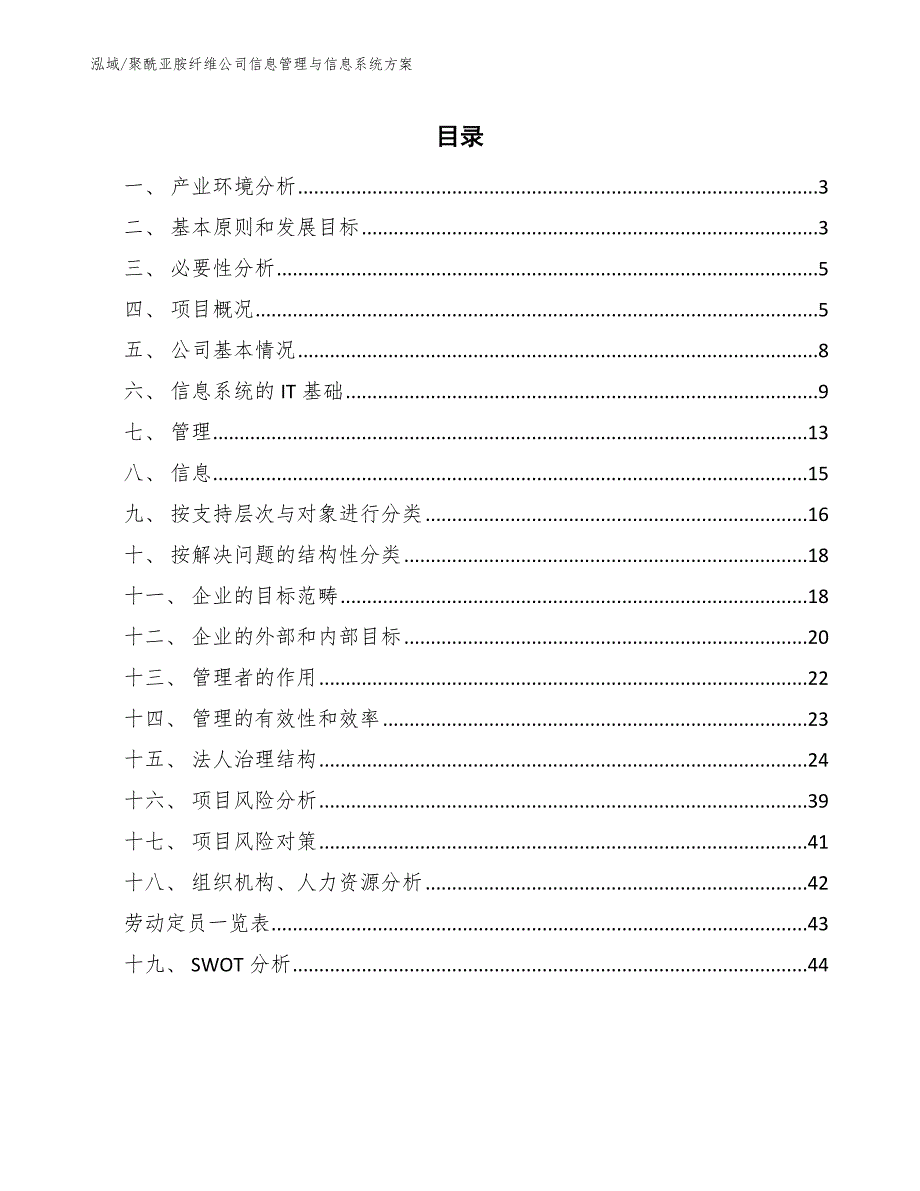 聚酰亚胺纤维公司信息管理与信息系统方案_第2页