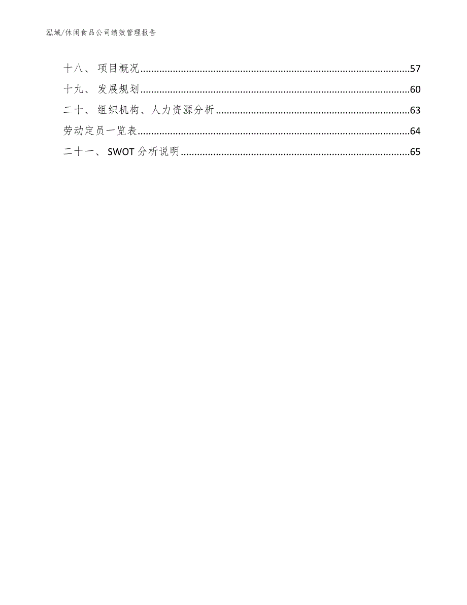 休闲食品公司绩效管理报告_参考_第2页