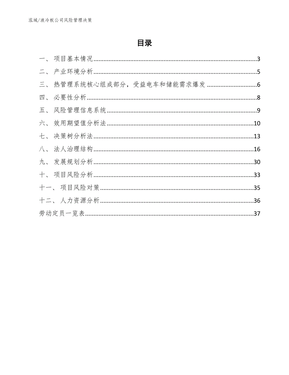 液冷板公司风险管理决策【范文】_第2页