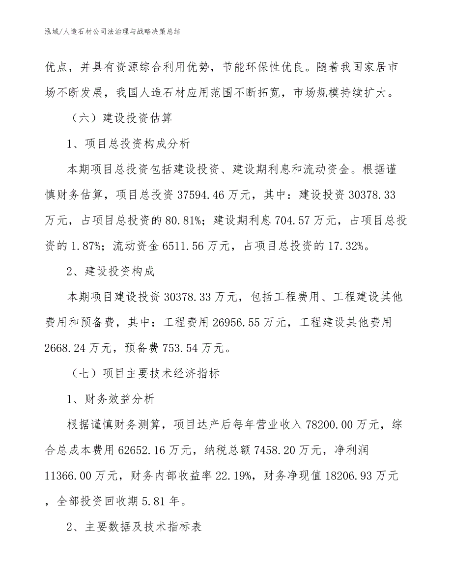 人造石材公司法治理与战略决策总结_第4页