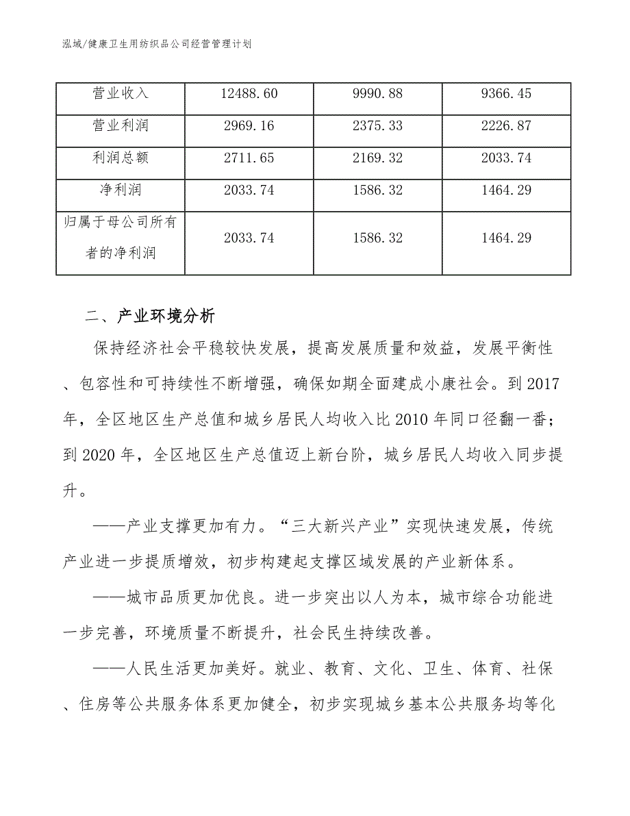 健康卫生用纺织品公司经营管理计划【参考】_第4页