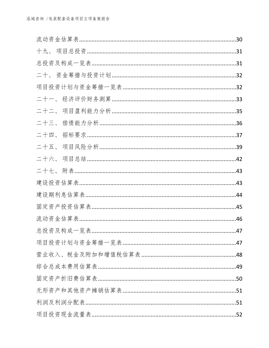 包装配套设备项目立项备案报告_范文参考_第2页