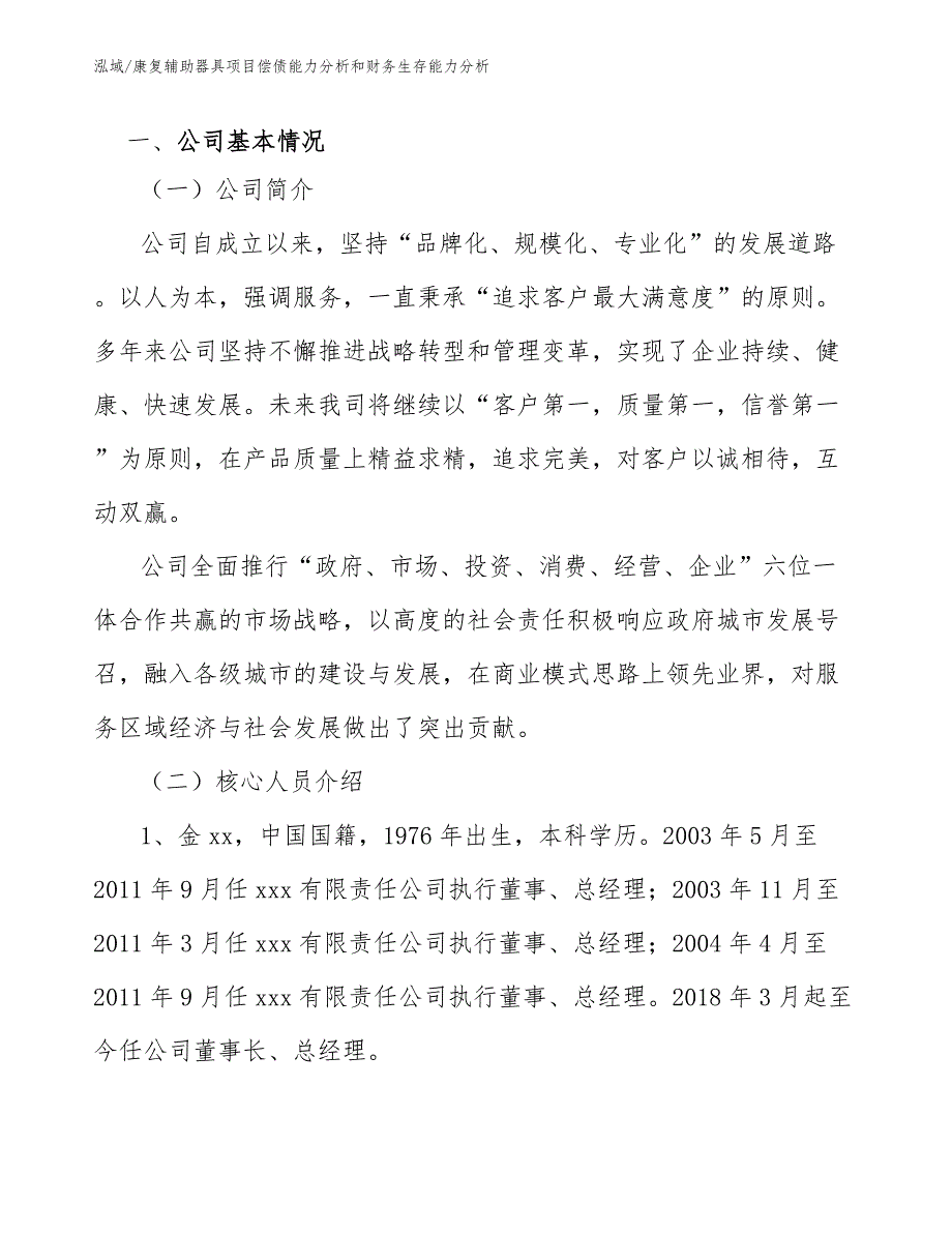 康复辅助器具项目偿债能力分析和财务生存能力分析【范文】_第3页