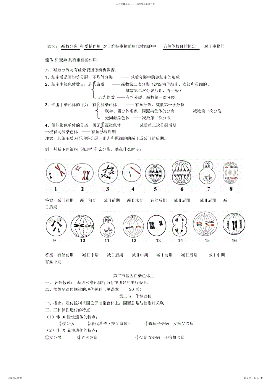 2022年高中生物必修二知识点总结2_第4页