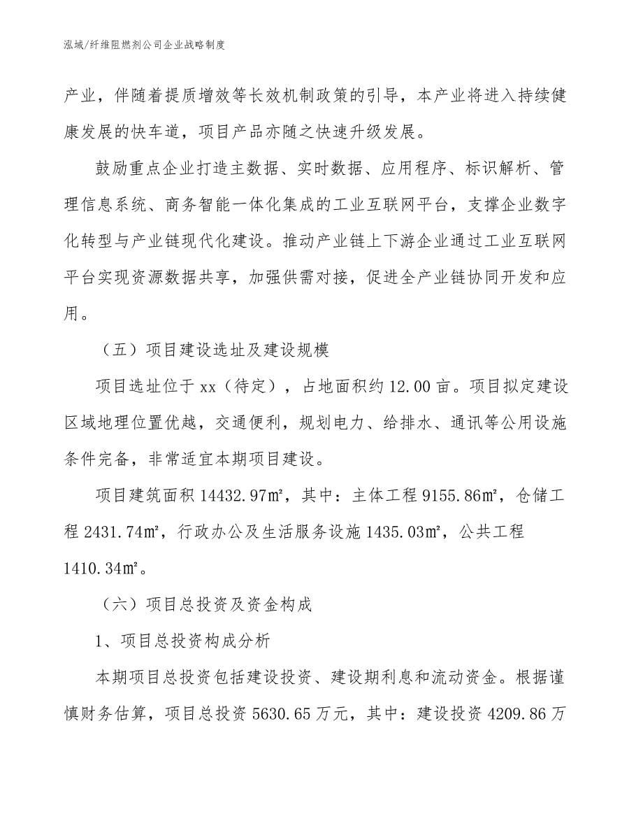 纤维阻燃剂公司企业战略制度_第5页