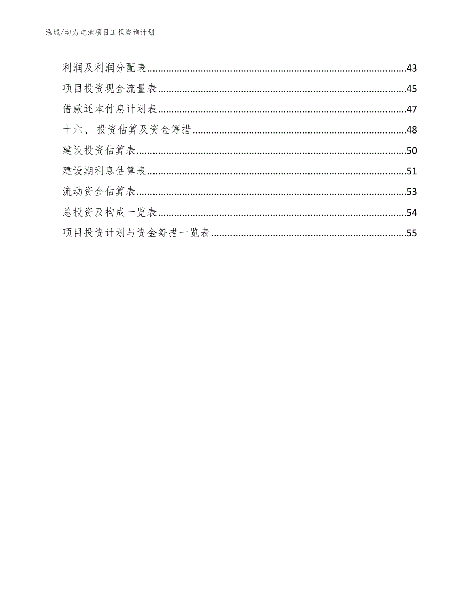 动力电池项目工程咨询计划_第2页