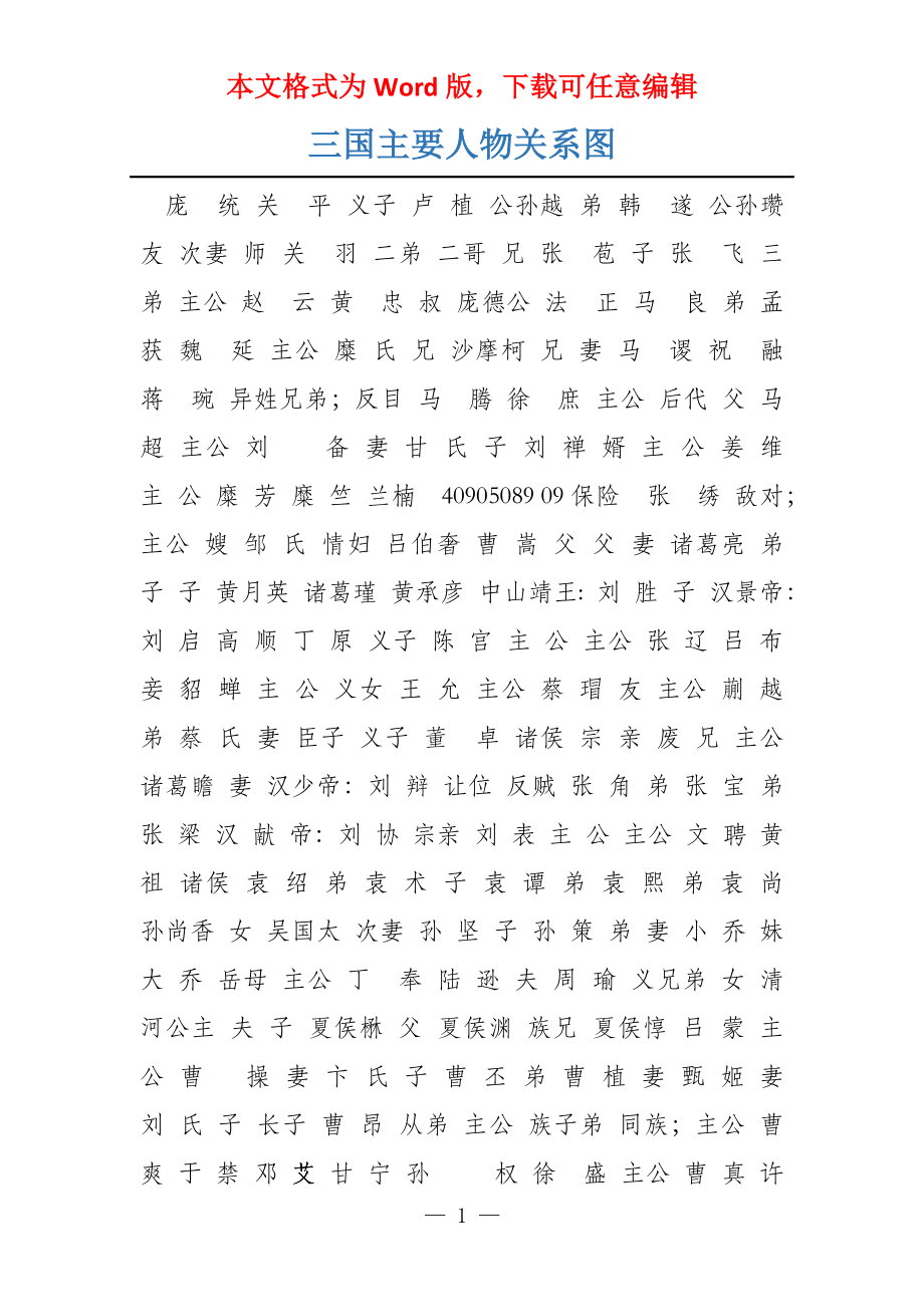三国主要人物关系图_第1页