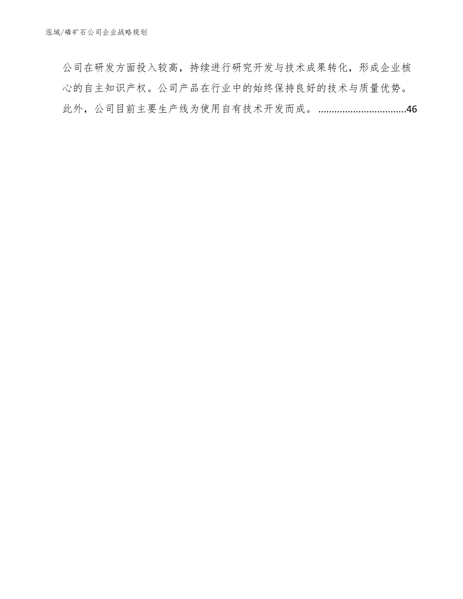 磷矿石公司企业战略规划_第2页