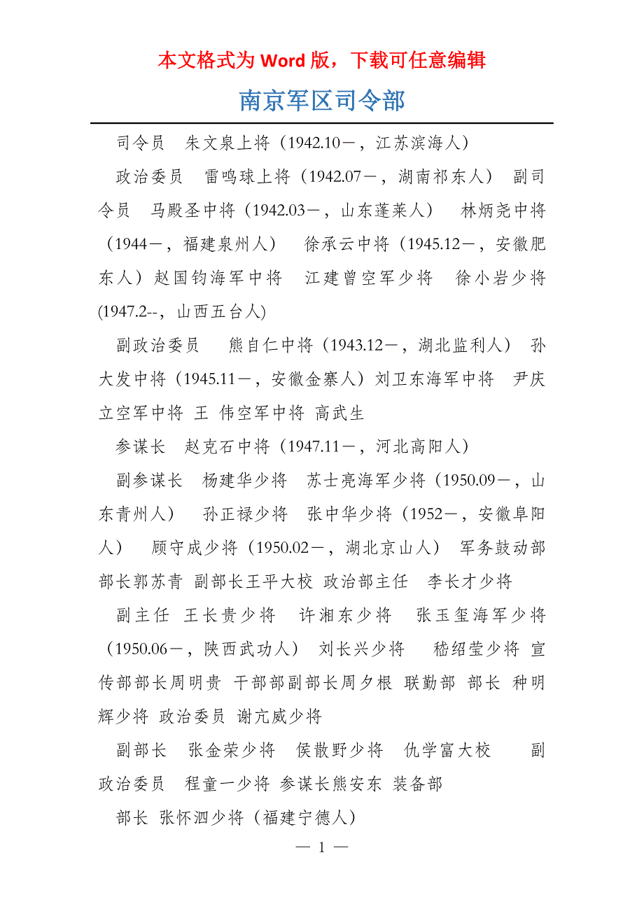 南京军区司令部_第1页