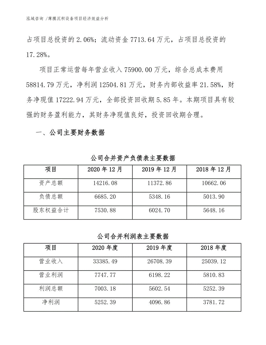 薄膜沉积设备项目经济效益分析（参考模板）_第3页