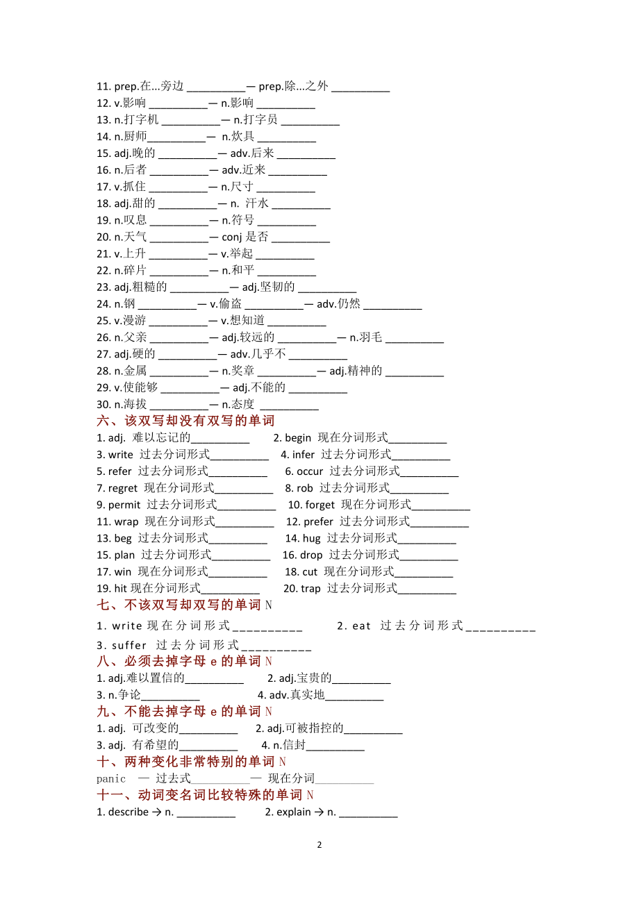 决战2022高考英语基础词汇“背多分”_第2页