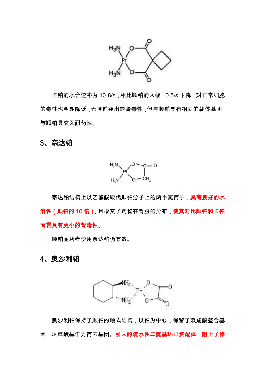 （优质）铂类药物详解-历史、发展、适应症与溶媒_第3页